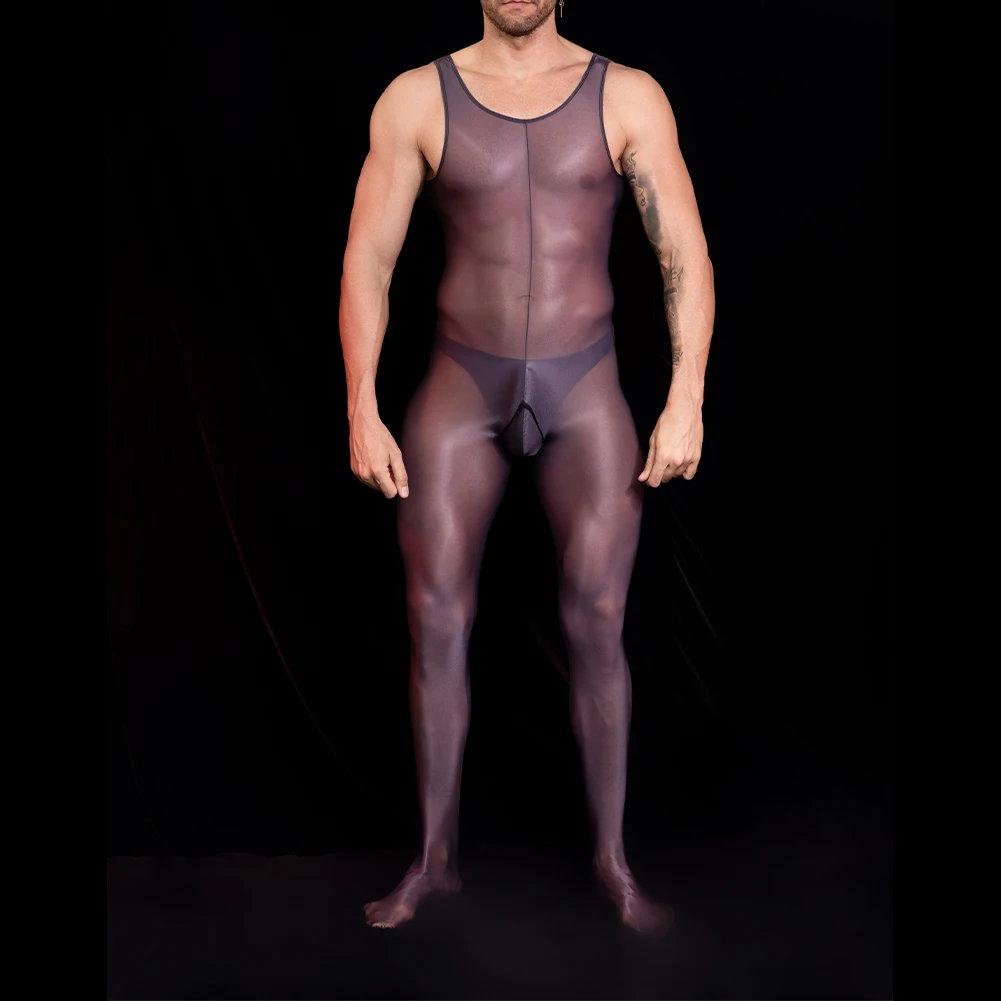 

Мужское сексуальное боди, корректирующее фигуру, масляный глянцевый блестящий комбинезон, эластичное шелковистое нижнее белье, чулки для ночного клуба, купальник с вырезами