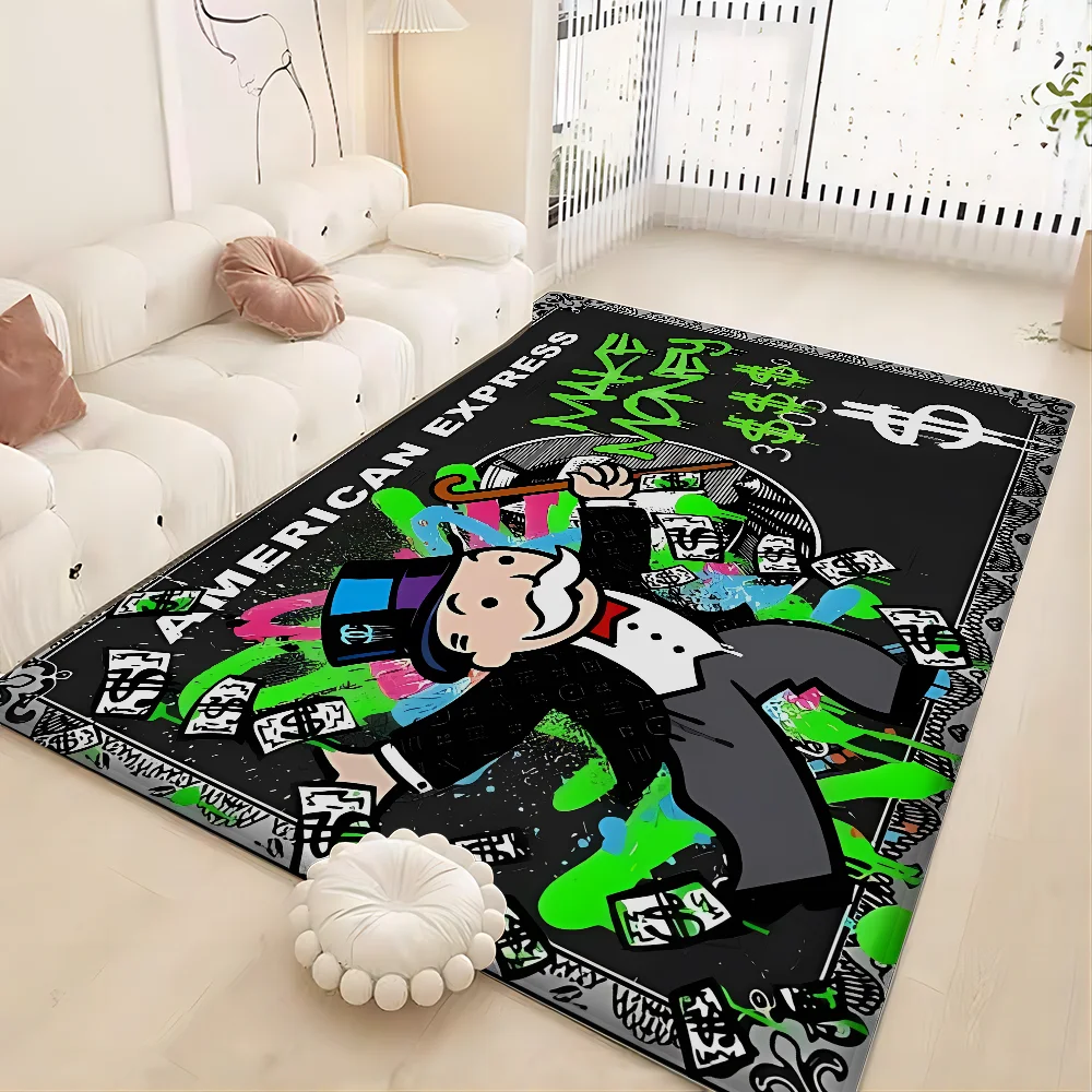 Game Dollar Monopoly Cartoon Money Entrance Door Mat Nordic Style Home Doormat Bathroom-Toilet Mats Bedroom Hotel Decor Mat