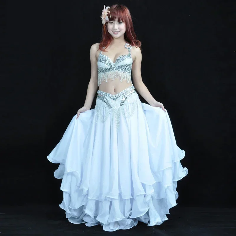 Ropa de danza del vientre para mujer, traje profesional de 2 piezas, egipcio, novedad