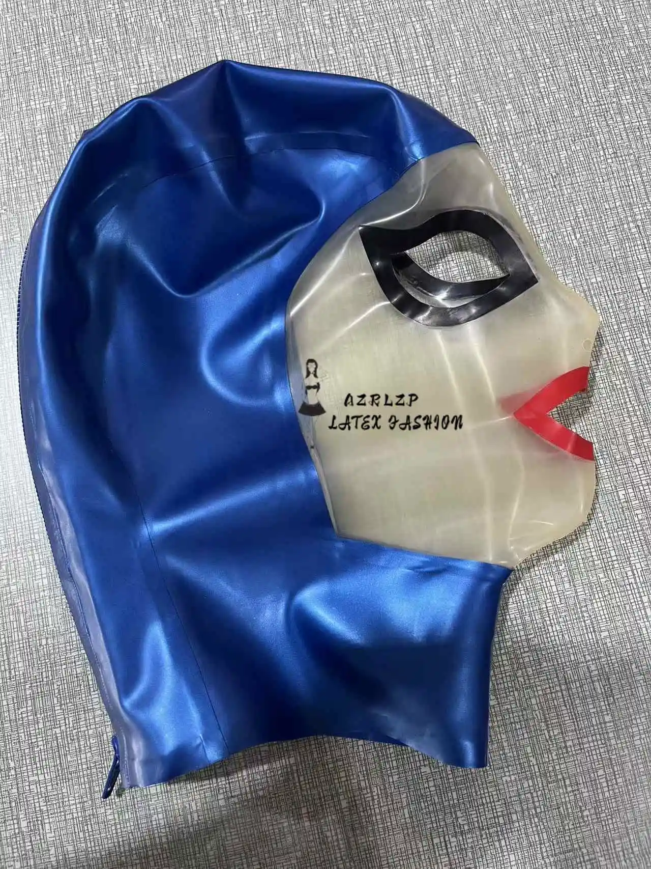 

Резиновая маска с капюшоном из натурального латекса, головной убор для ролевых игр