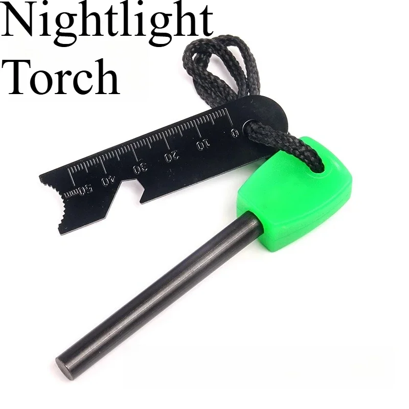 1PC Outdoor Camping Torch Wilderness Survival Equipment Igniter EDC Portable Windproof Flint Tool