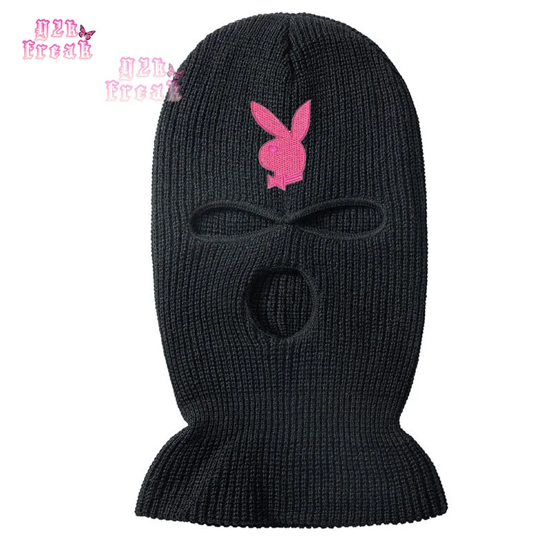 Balaclava Mask Hat Winter Cover Neon Mask Halloween Cap for Party Playgirl Drill Ski Cycling Ski Mask Y2k Egirl 90s Aesthetic