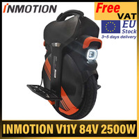 Inmotion V11Y 84V 1500Wh Smart BMS Battery V11Y 2500W 7KW Peak High-Torque Motor 85mm Suspension Street tire Electric Unicycle