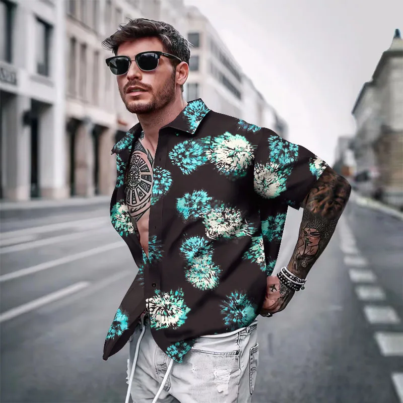 Camisa hawaiana informal de playa para hombre, Tops cortos con estampado 3D de gran tamaño, ropa de calle, ropa de playa para vacaciones