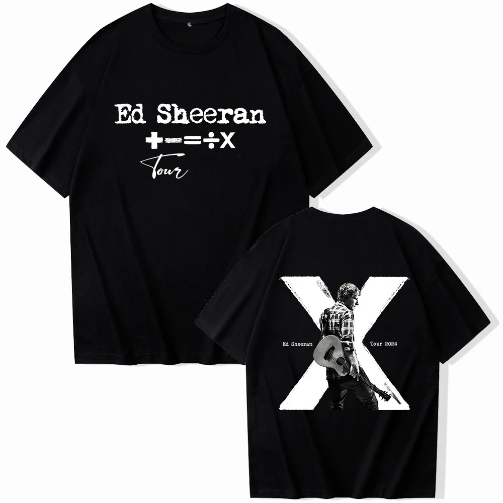 

Ed Sheeran's 10th Anniversary Tour Print T-shirt, O-neck Short-sleeved Comfortable Breathable T-shirt, Gift for Fans