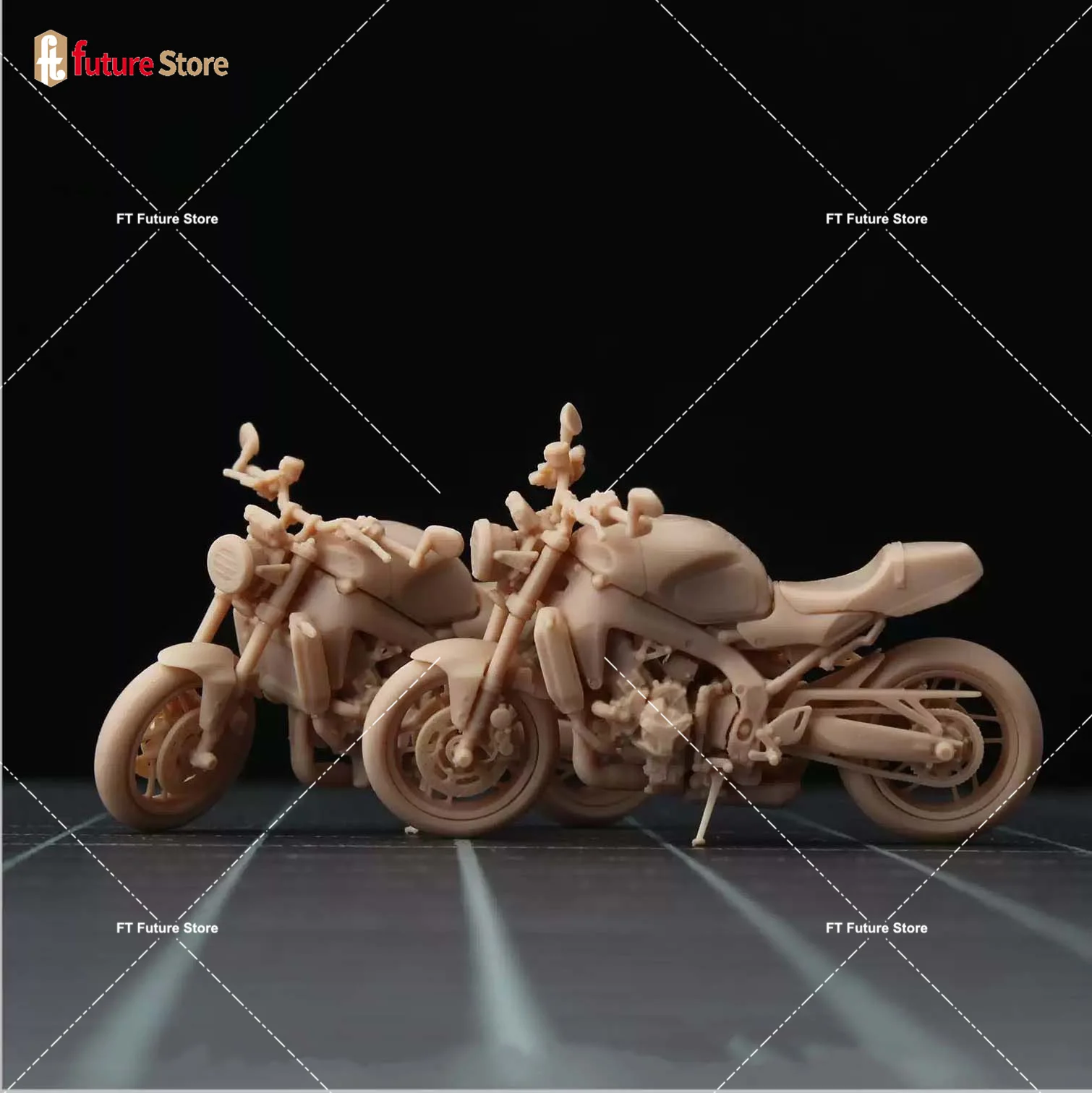 1/64 1/43 Motorcycle Diorama Resin Model Miniatures Scene Props Mini Dolls Micro Photograph Props Decor Toy Crafts