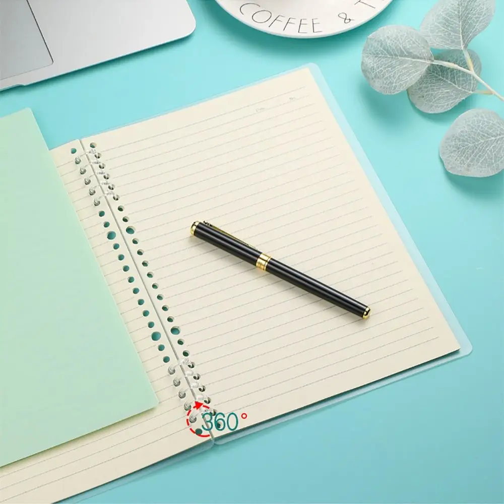 1Pcs Binding Spines Snap Split Binder Rings Learning Cards Stationery Office Supplies Loose Leaf 5 Ring Plastic Binding Combs