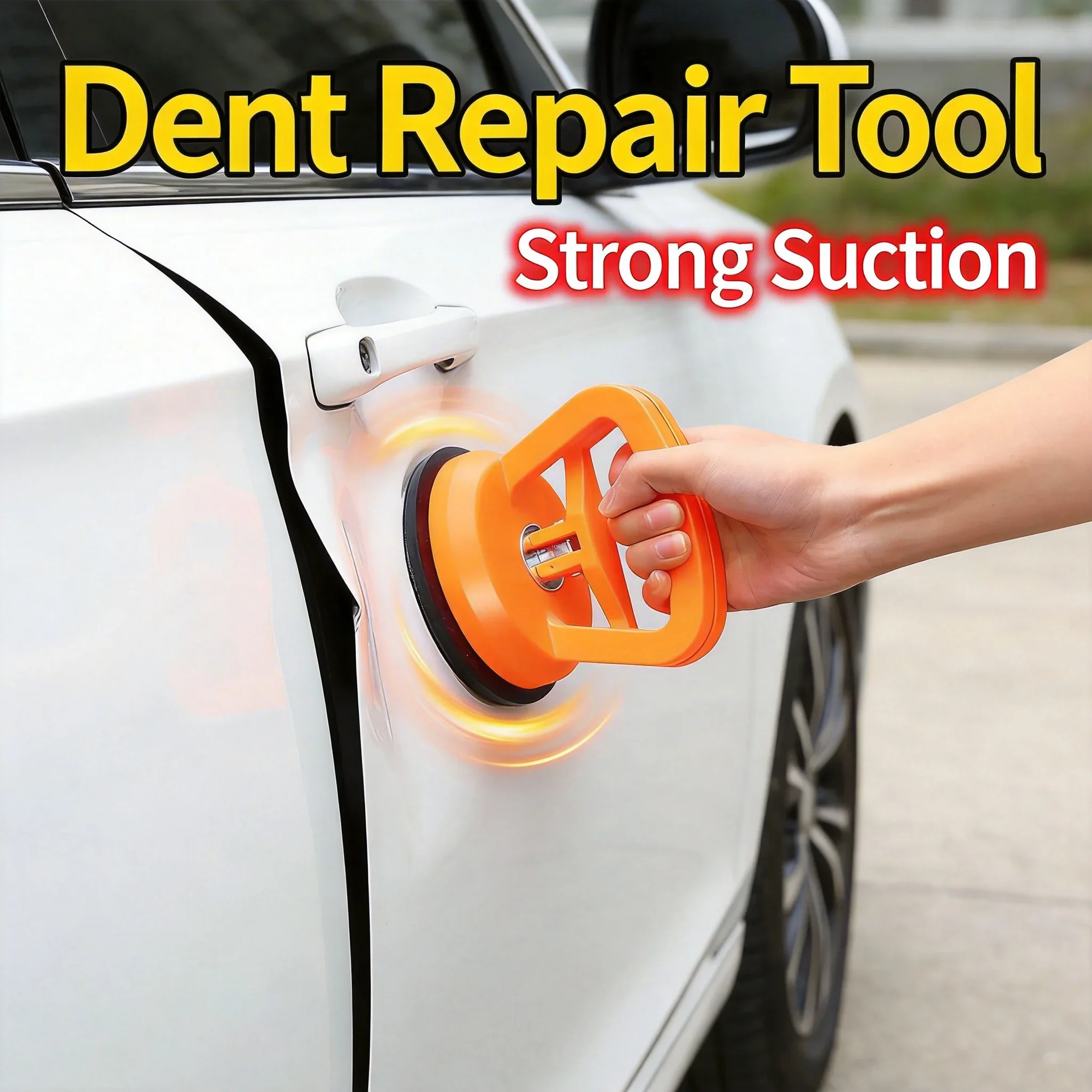 Car Bump Puller Car Shape Bump Fixer Repair Tool Set Large Pull Suction Cup Dent Puller Dent Repair Sucker Car Tools For Au