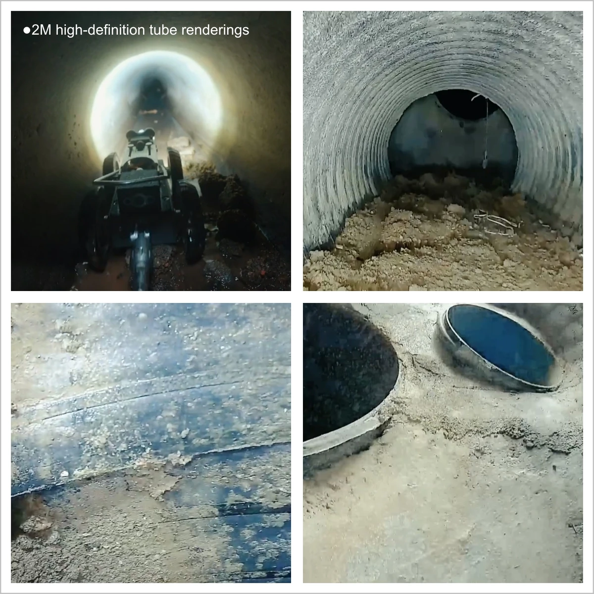 Cámara de alcantarillado Robot totalmente metálica de 512hz, sistema sobre orugas de visión nocturna con tarjeta SD, localizador de inspección de tuberías de almacenamiento de datos