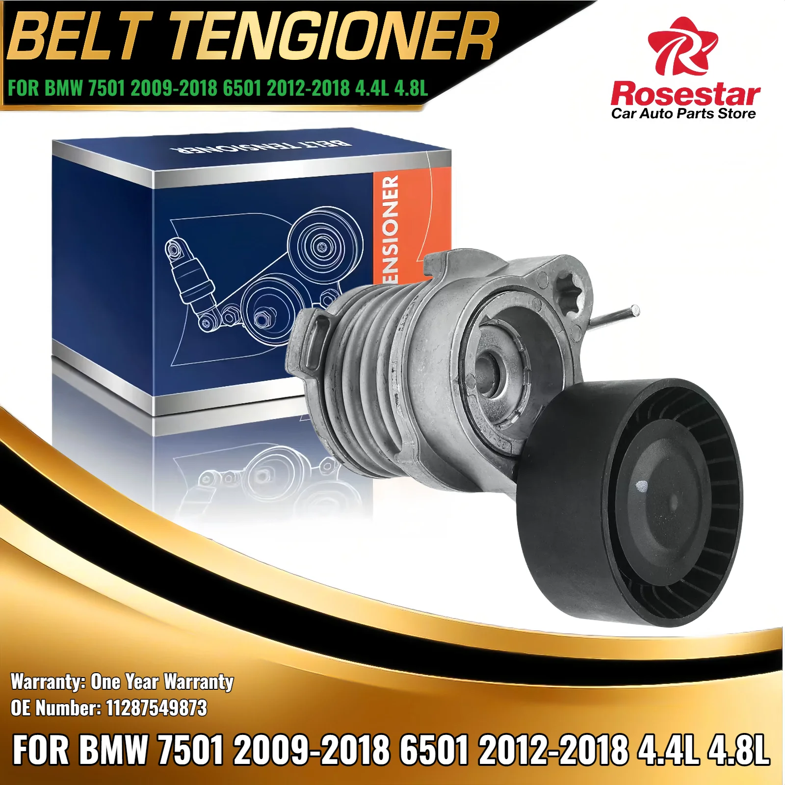 

Belt Tensioner for BMW 550i GT xDrive 650i Gran Coupe M6 Gran Coupe X5 X6 750Li 11287549873