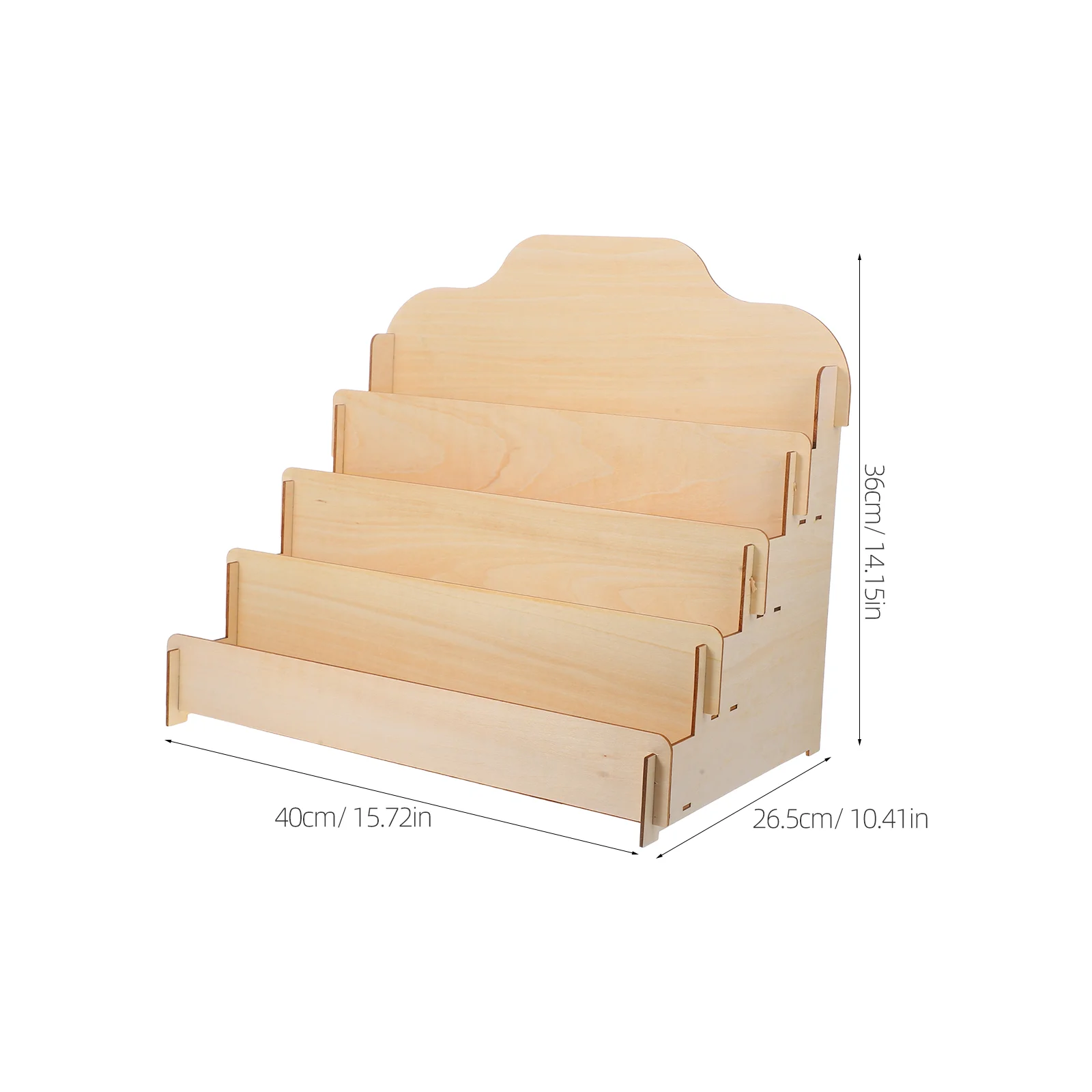 Soporte de exhibición de tarjetas de felicitación, pegatinas, organizador de cumpleaños, madera contrachapada de tilo