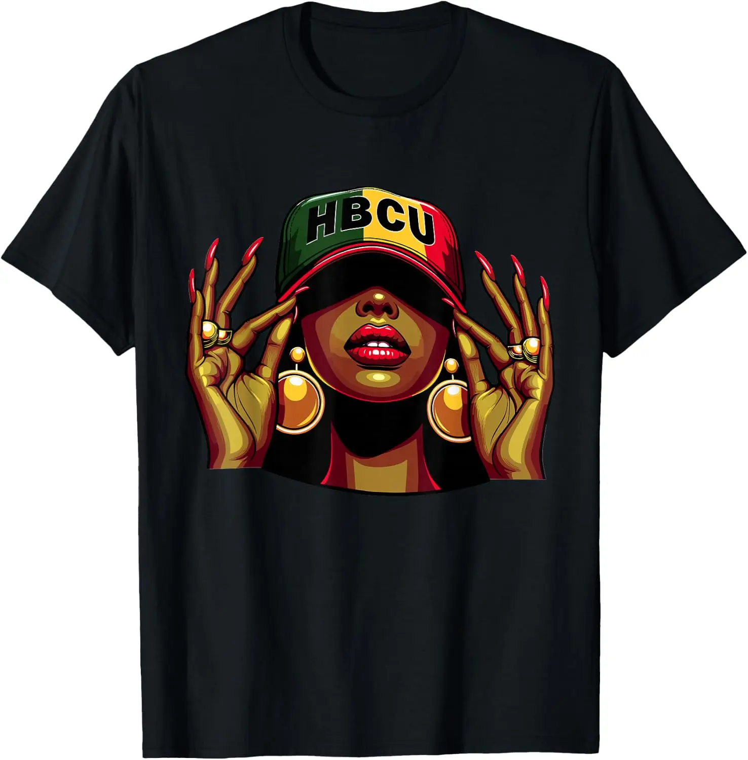 Beautiful Black HBCU T-Shirt Cute Halloween Pumpkin Short-Sleeve Tee: Fun, Breathable, Pure Cotton, Stylish—Perfect for Sports, Lounging, or Casual Wear.