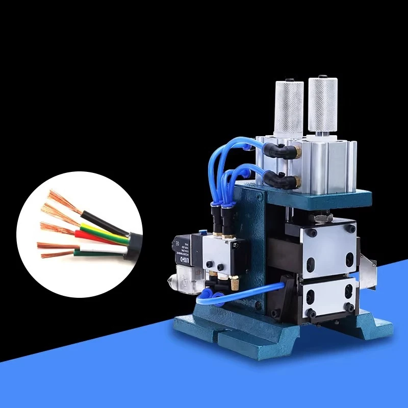 3FN Pneumatic Cable Twisting Peeling Machine Wire Cutting Stripper 3F Blade Cutter 3F Pneumatic Automatic Wire Stripping Machine