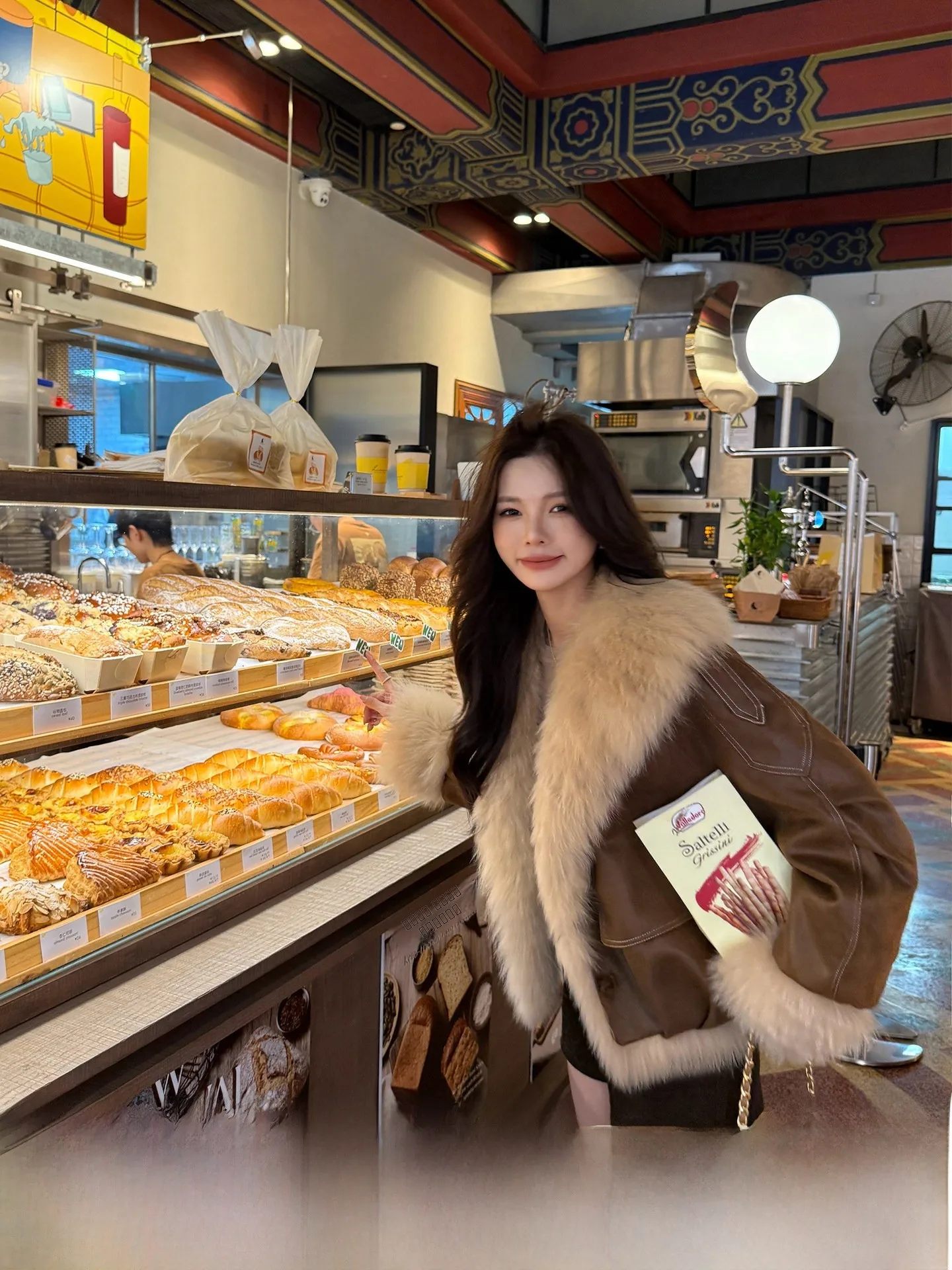 

Young Women's Fur Coat Winter Puffer Jaet Motorcycle Sle Warmth yanna Brand Casual Wear Daily ort Length