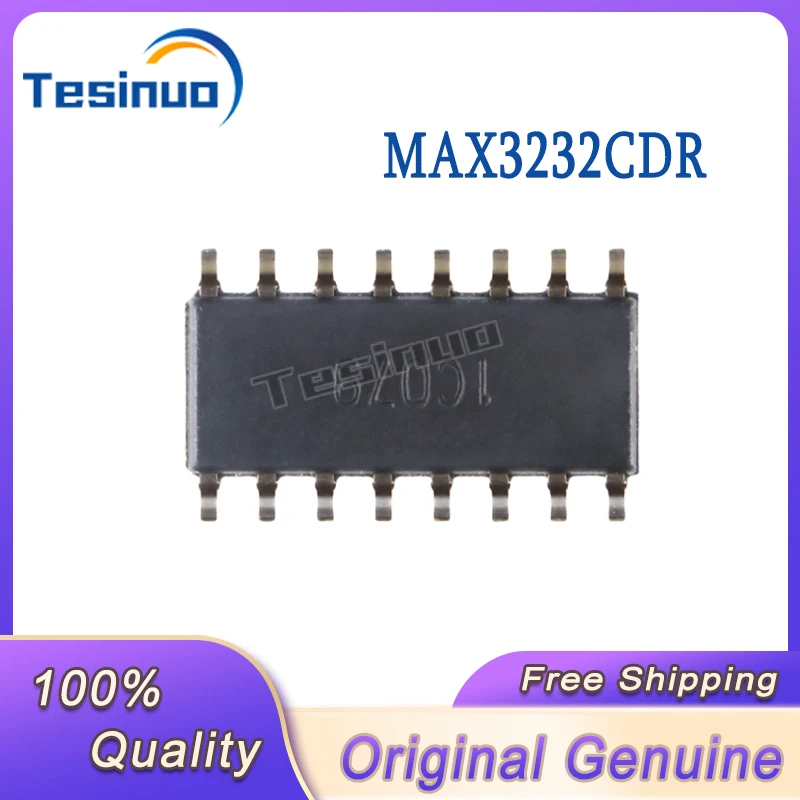 5/PCS New Original MAX3232CDR SOIC-16 RS-232 Line driver/receiver IC chip In Stock