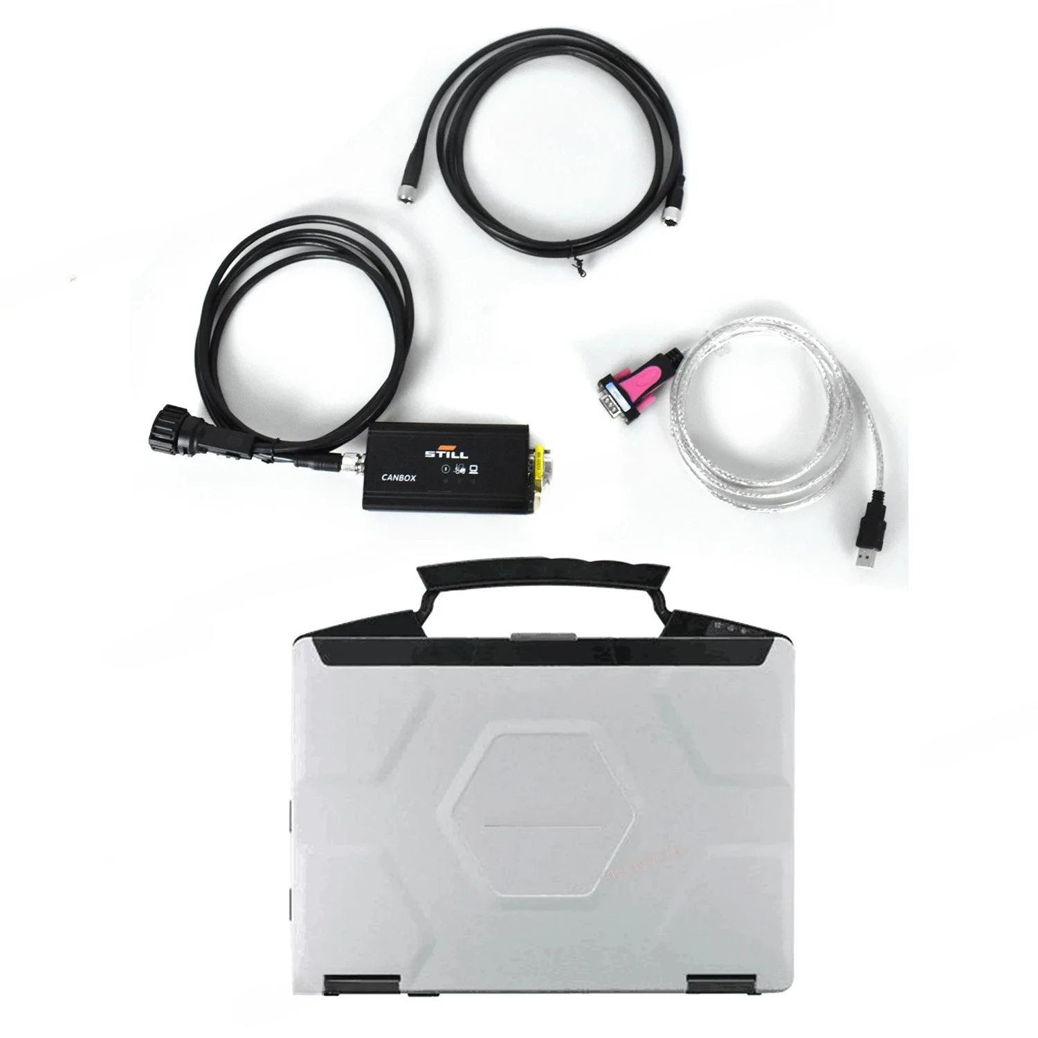 

For OEM Still Incado Box Diagnostic Kit Linde for Still Forklift Diagnose Tool Canbox STILL Forklift Scanner Tools+CF54 Laptop