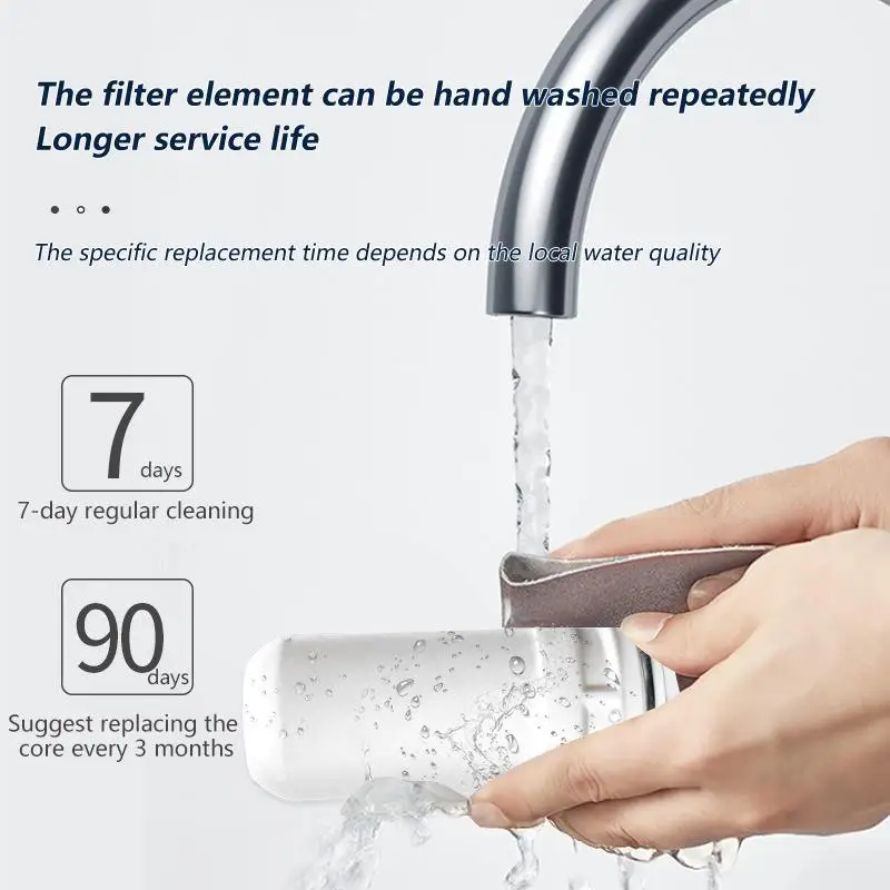 2PCS Ceramic Water Filter Cartridge, Replacement Faucet Filter for Home Kitchen, Easy Install Water Purifier Insert