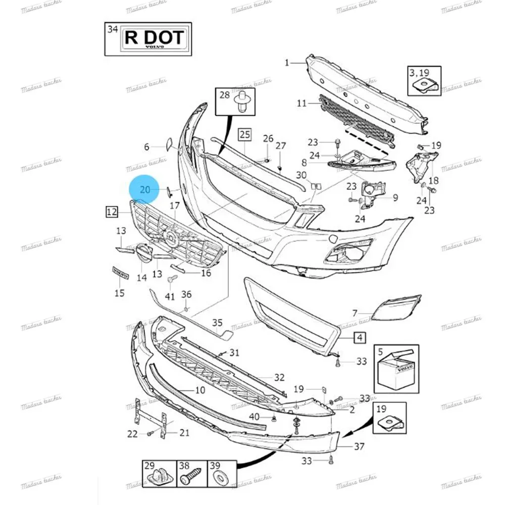 FOR VOLVO XC60 2009 2010 2011 2012 2013 front bumper tow hook cover Front Bumper Towing Hook Eye Cover  39854961 30763409 car