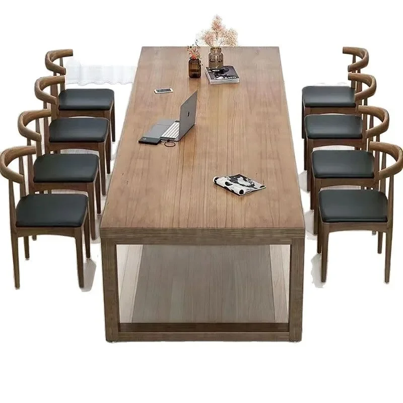 European solid wood  large board  conference  rectangular negotiation
