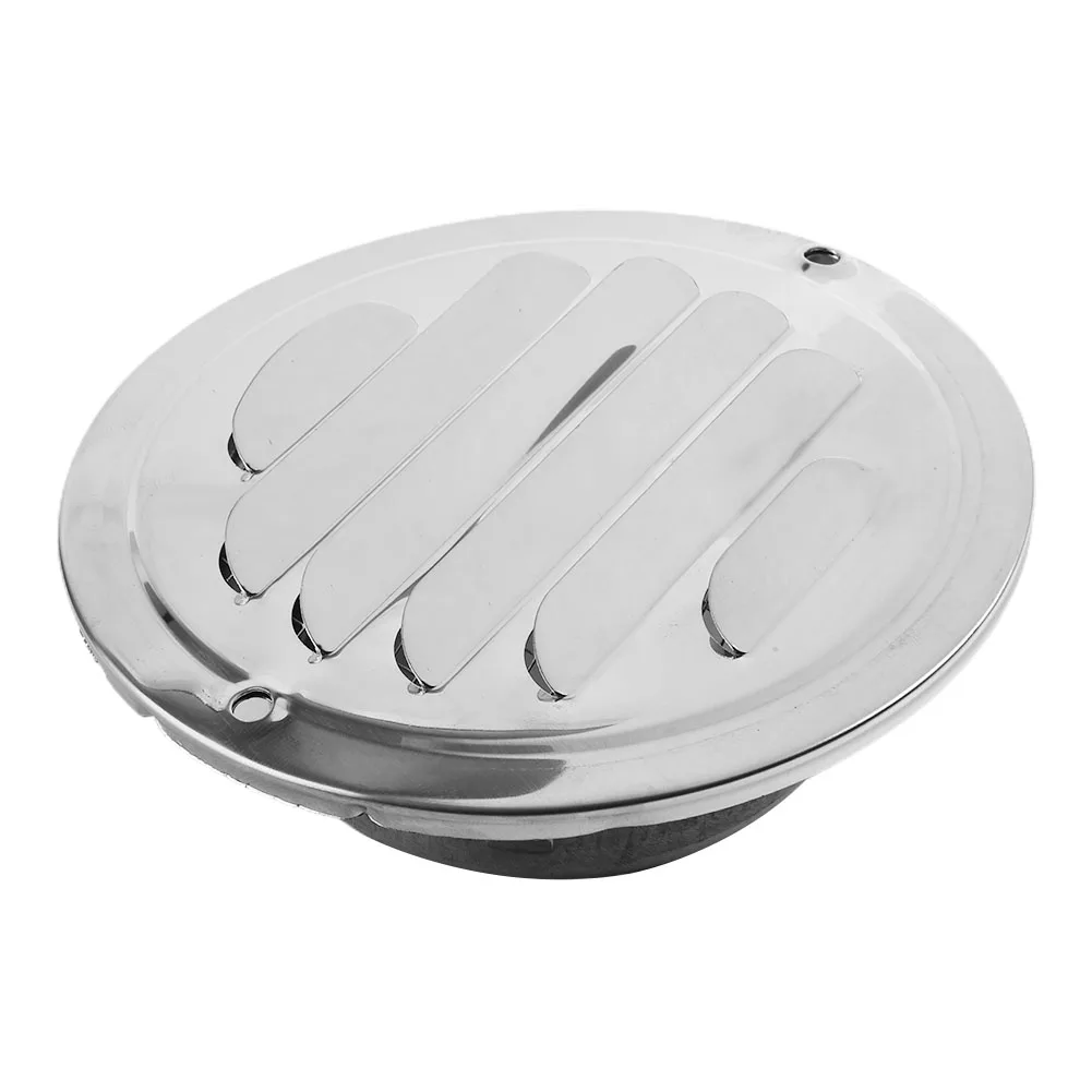 

Duarable Home Stainless Steel Vent Hood Rain Cover Tools Air Vent Grill Flat Round 14.5cm/5.7inch 9.8cm/3.85inch