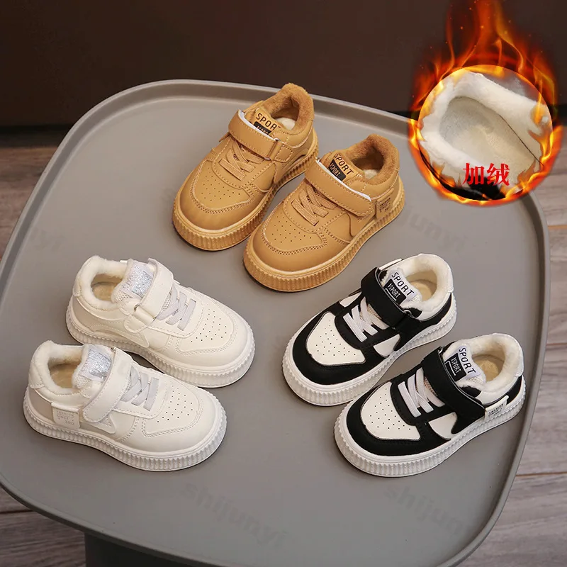 

Children's Sneakers 2025 New Boys Girls Retro Sports Shoes Kids Toddler Non-Slip Comfortable Autumn Winter Casual Cotton Shoes