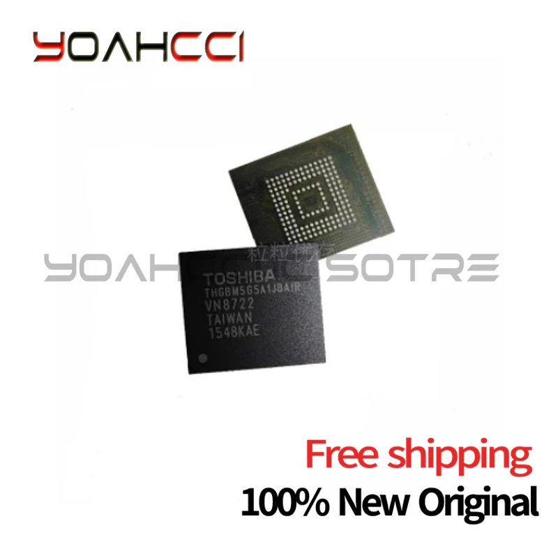 (2-10piece)100% New THGBMAG5A1JBAIR THGBMAG5A1JBA1R BGA Chipset Original free shipping