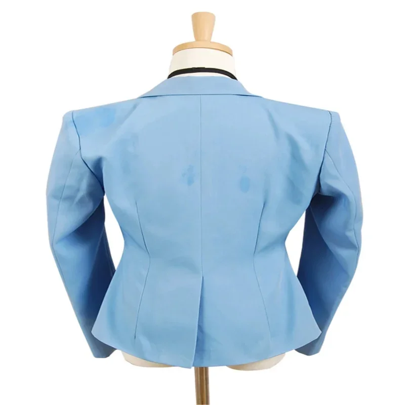 A Ouran High School Host Club Cosplay Boy School Uniform Blazer Blue Jacket Coat Haruhi Kyoya Hikaru Takashi Halloween Costume