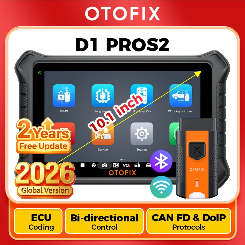 OTOFIX D1 PROS2 Scanner de Diagnostic codage ECU outils de Diagnostic de contrôle bidirectionnel CANFD DoIP 2 ans de mise à jour D1 PROS