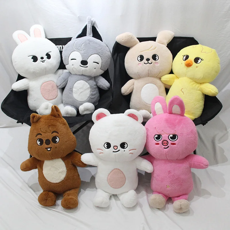 

Плюшевая игрушка Kpop Skzoo Wolfchan 45 см, милая мультяшная мягкая игрушка-подушка для сна для детей и младенцев, подарок