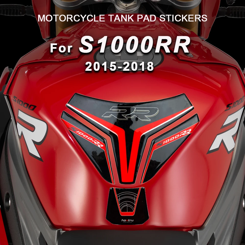 

For BWM S1000RR S 1000 RR 1000RR 2015-2028 Anti-slip Motorcycle Fuel Tank Pad Protector 3D Resin Motorbike Stickers Accessories