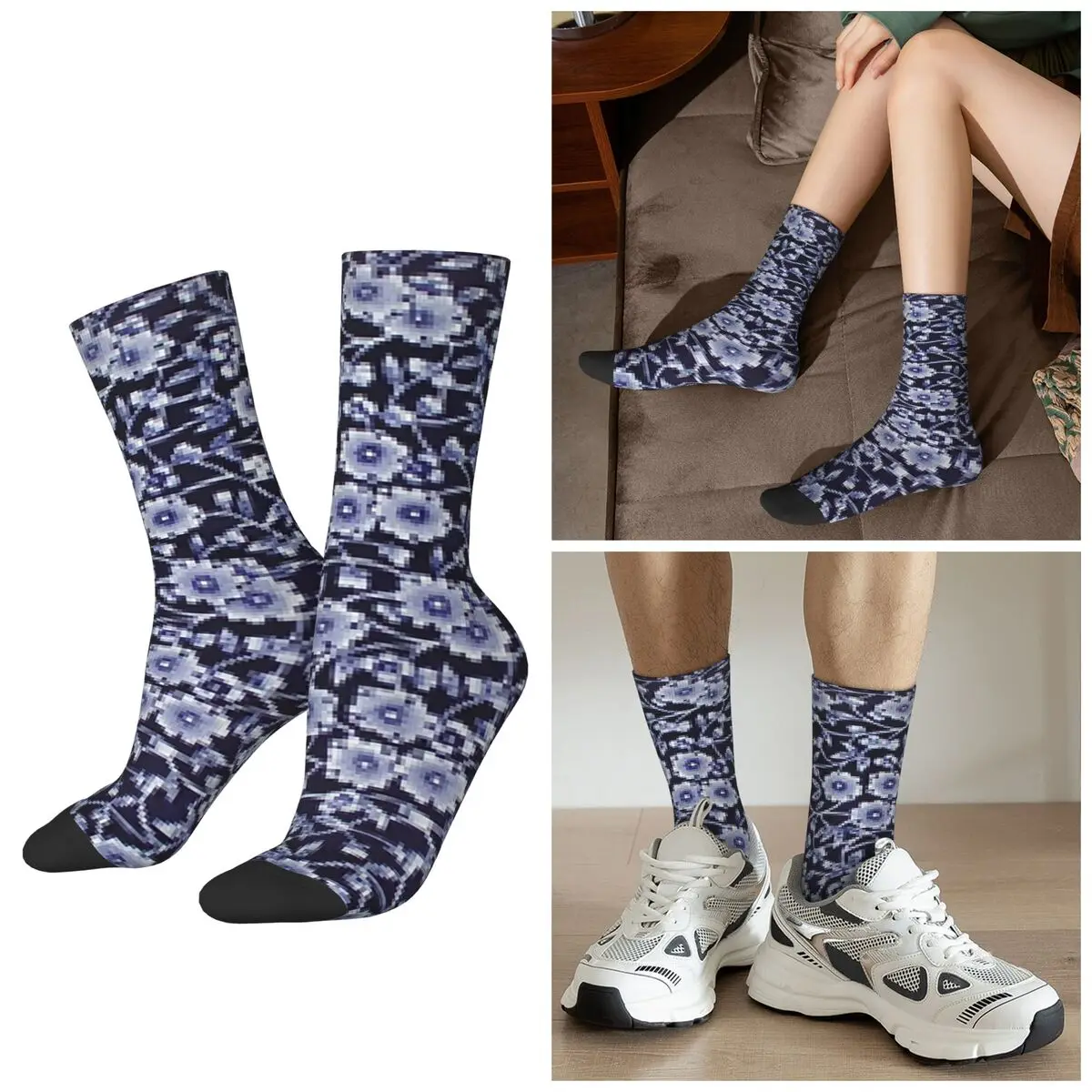 

Всесезонные носки с ложками и пластинчатым узором, носки в стиле Харадзюку, чулки в стиле хип-хоп для мужчин и женщин, подарки