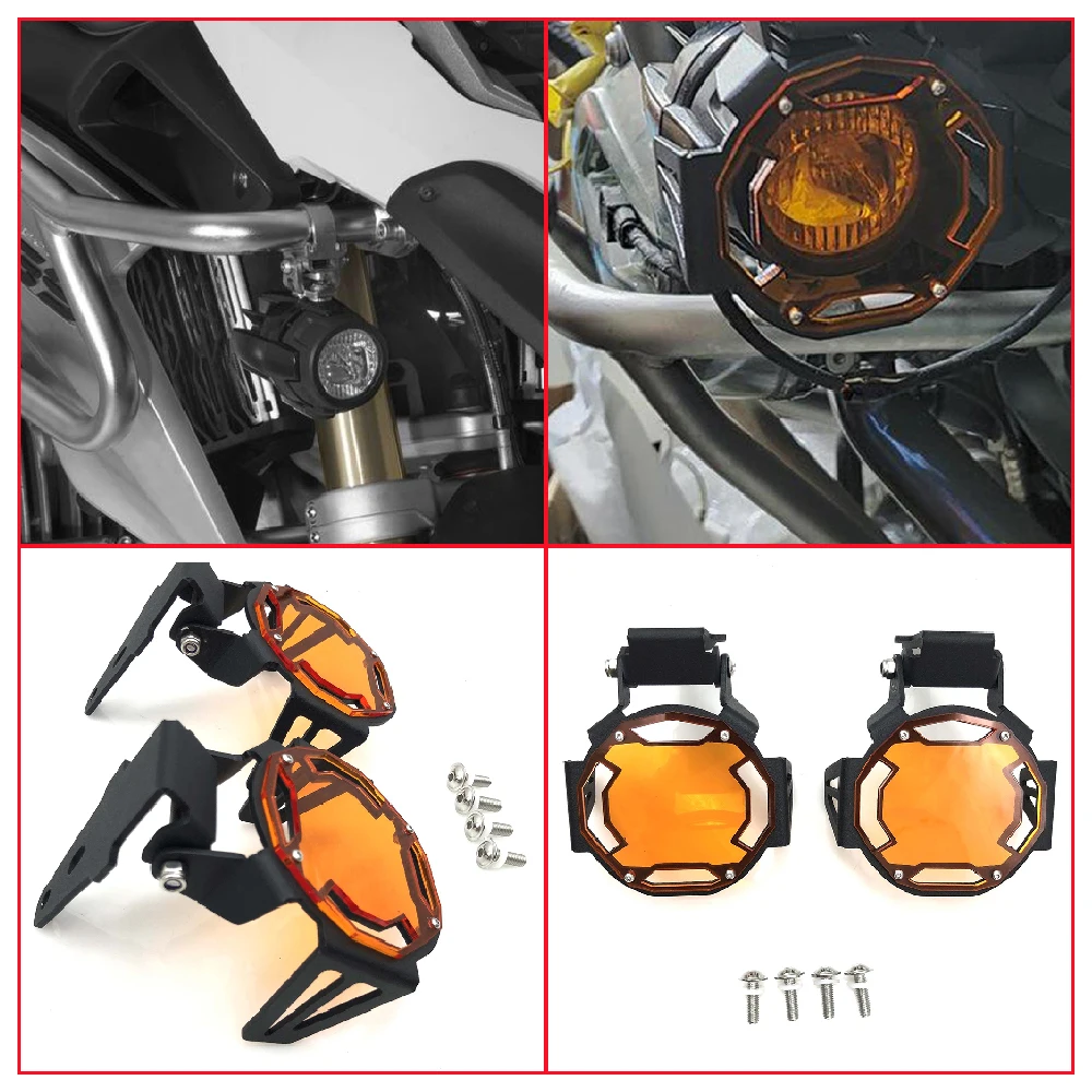 

Fits for BMW R1250GS R1200GS LC ADV GS R1200 R1250 2013-2024 Motorcycle Front Fog Light Protector Guard Adjustable Lamp Cover