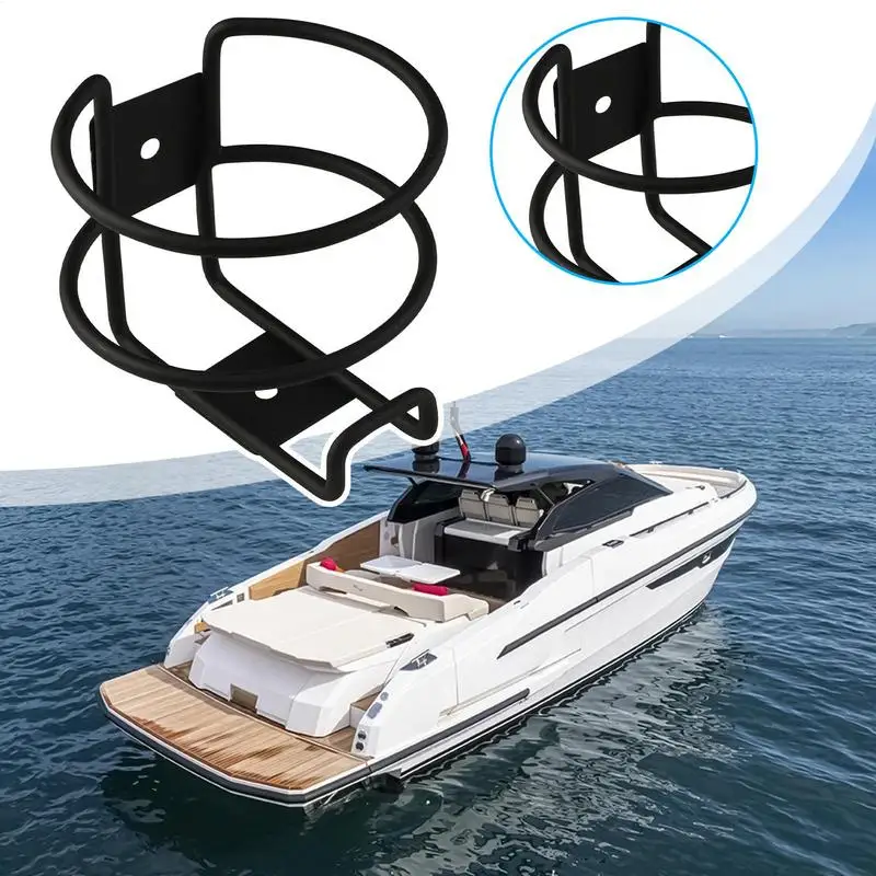 Portabottiglie per barche Portabottiglie per barche in metallo Portabottiglie antiscivolo Facile da installare Portabicchieri per rimorchio marino Camion Auto RV