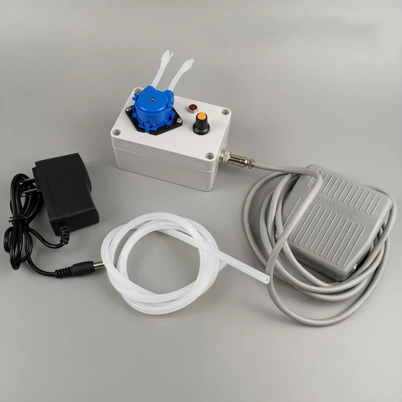 Miniature peristaltic pump self-priming pump circulation metering pump laboratory food grade 10-70ML/adjustable with foot switch