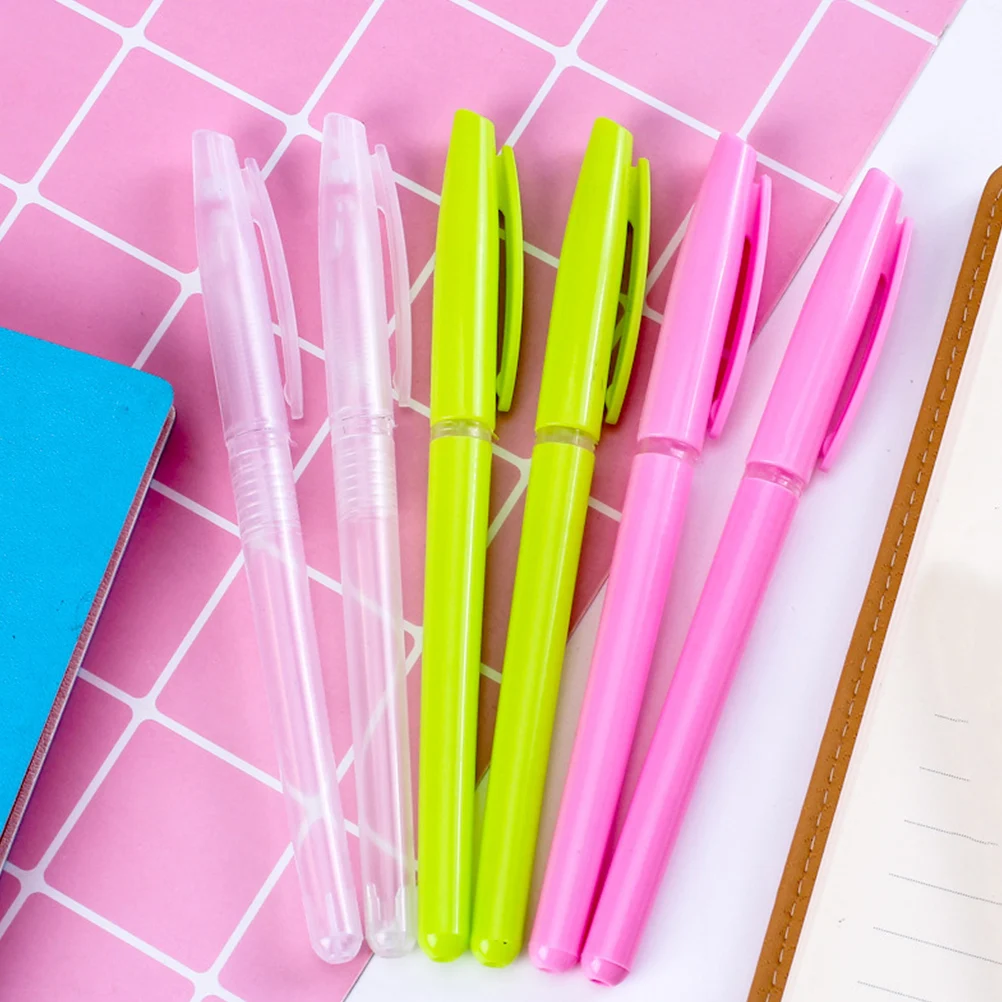 

50 Pcs Pen Holder Transparent Shell Empty Clear Pens Holders for Blank Shells Green Cover Office