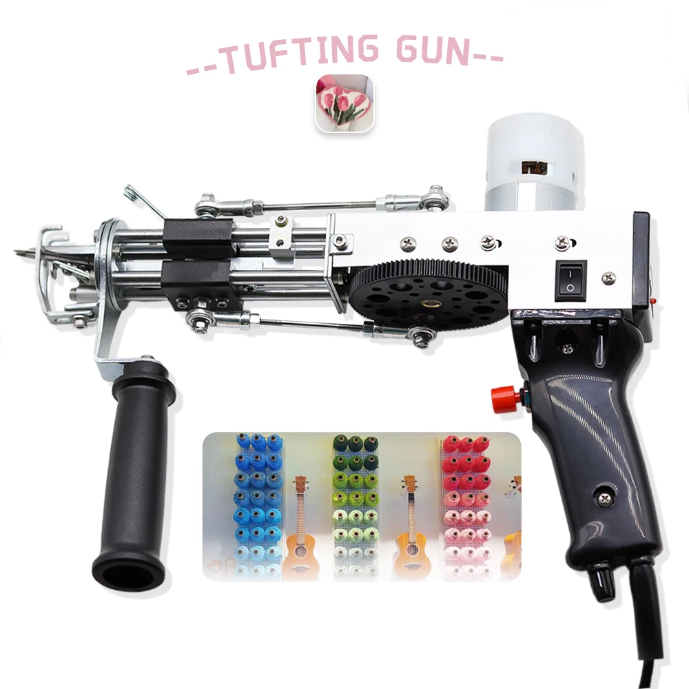 Upgrade 2 In1 Tufting Gun Cut Pile And Loop Pile Electric Carpet Tufting Gun Hand Gun tufting gun Carpet Weaving Flocking Mchine