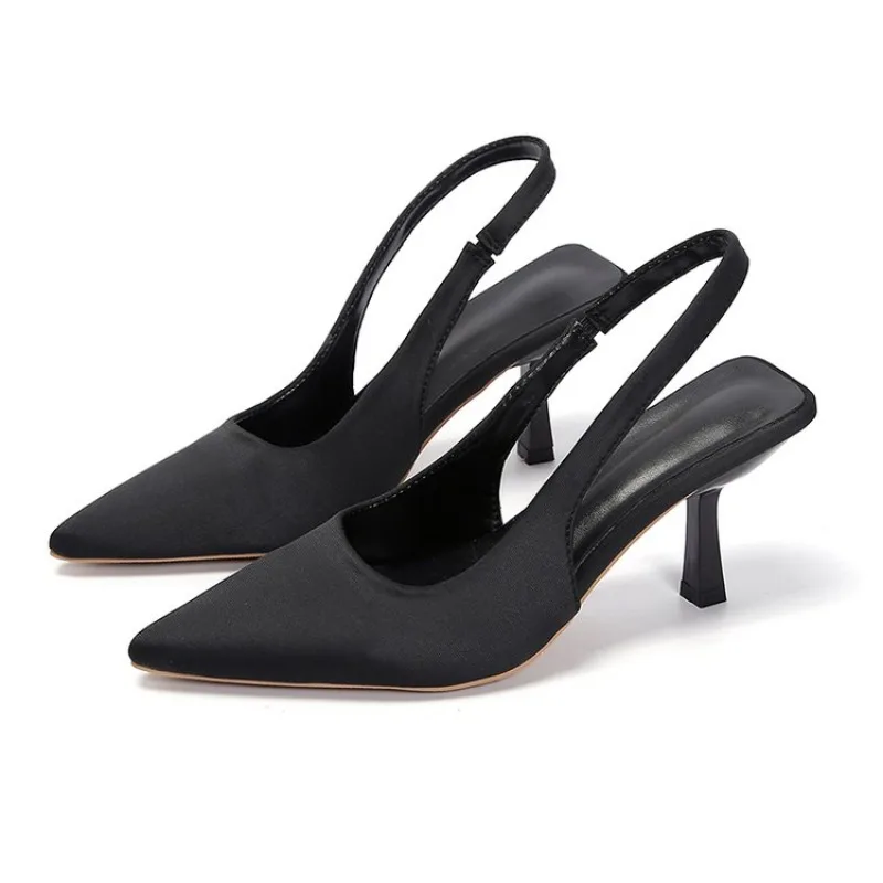 Summer Women Sandals Sexy Transparent Heel Slippers Sandal Shoes Woman Thin High Heels Square Toe Sandal Lady Pump Shoes Mules