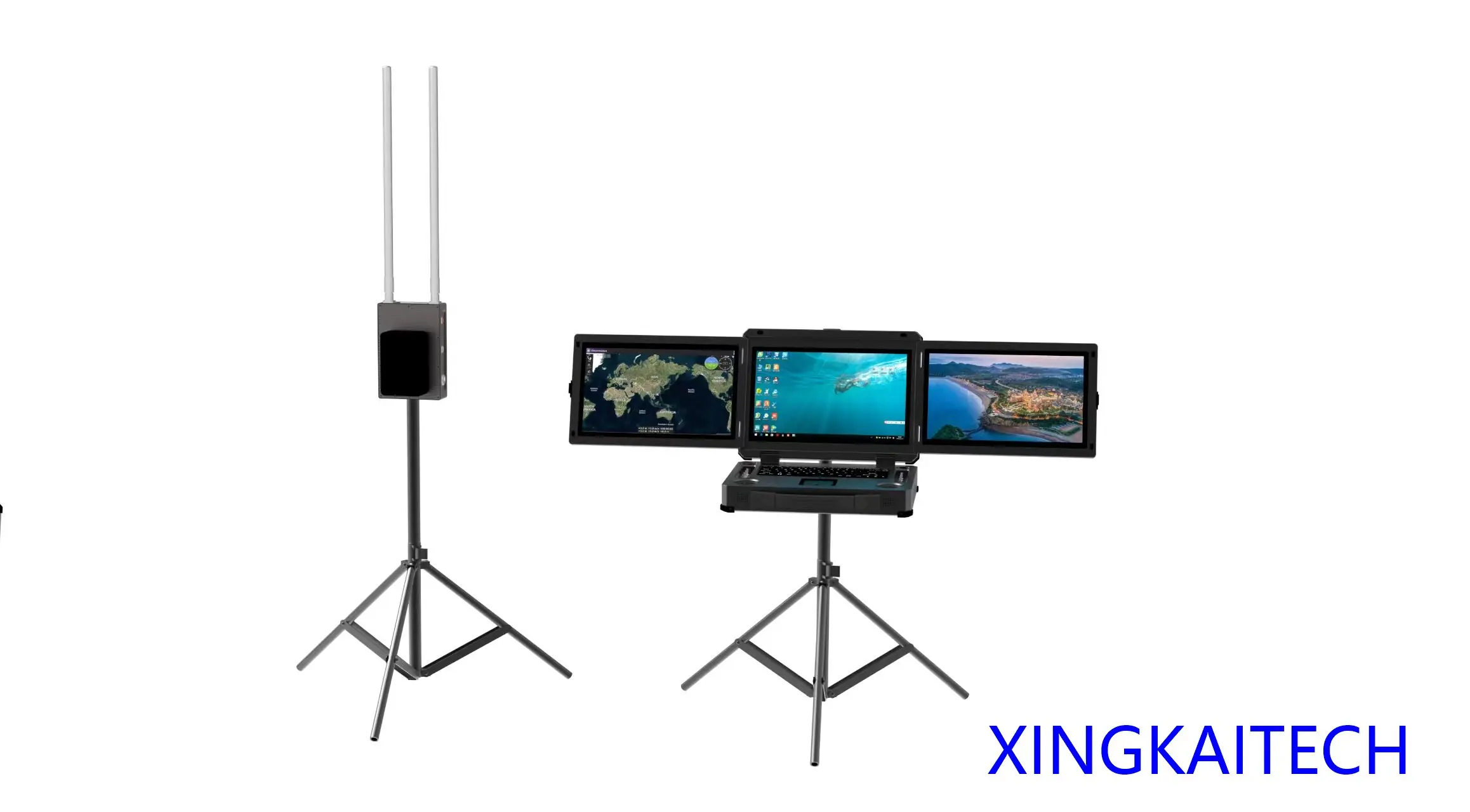 Drone UAV Aircraft Inspection Video Transmission Triple-screen/dual-screen XK-G30 PRO Ground Control Station