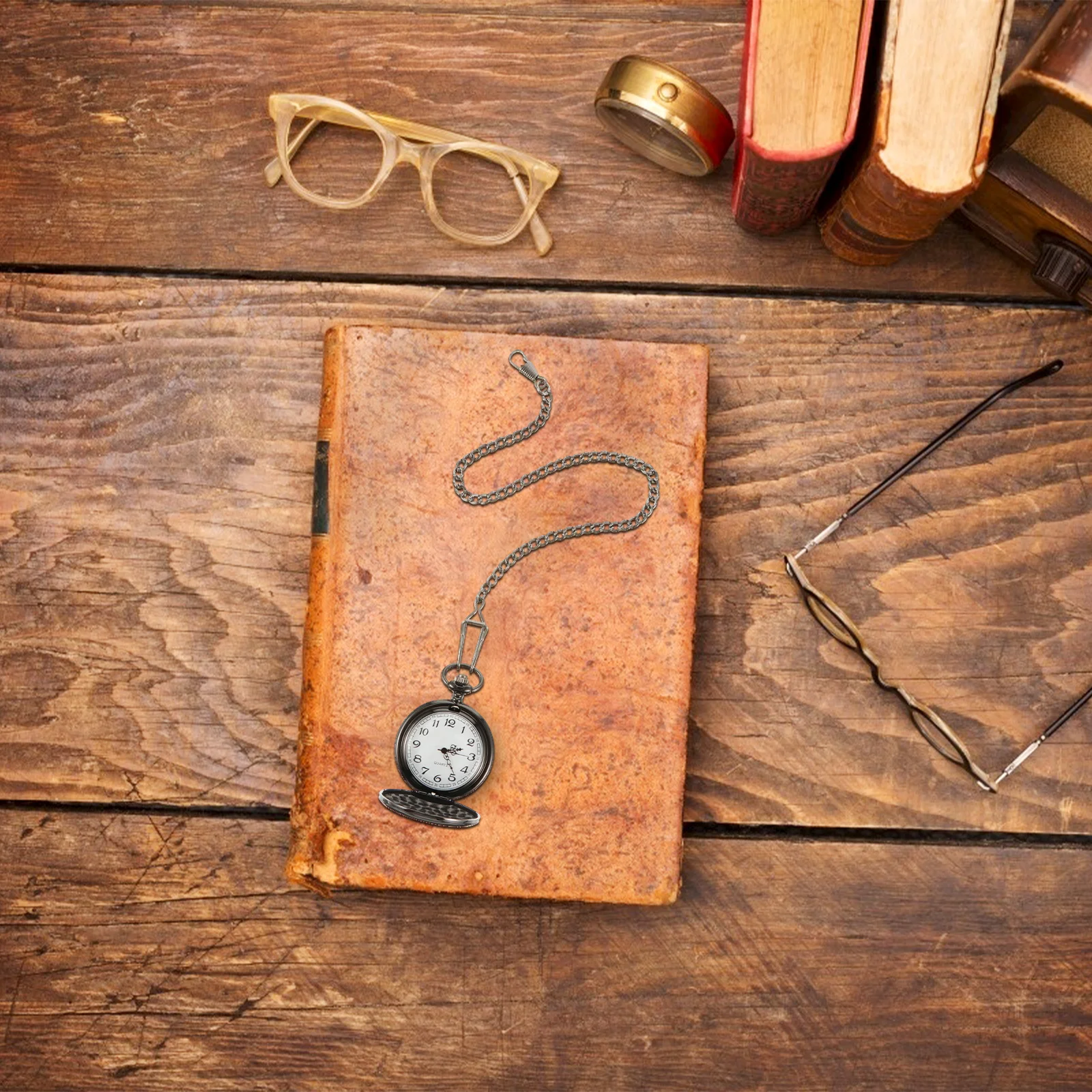 

Hanging Pocket Watch Vintage Style Quartz Movement Excellent Father's Day Birthday Gift Retro Necklace Watch Classic Durable