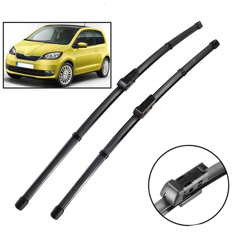 

Wiper LHD Front Wiper Blades Set For Skoda Citigo 2011 - 2021 Windshield Windscreen Window Rain Brush 24"+16"