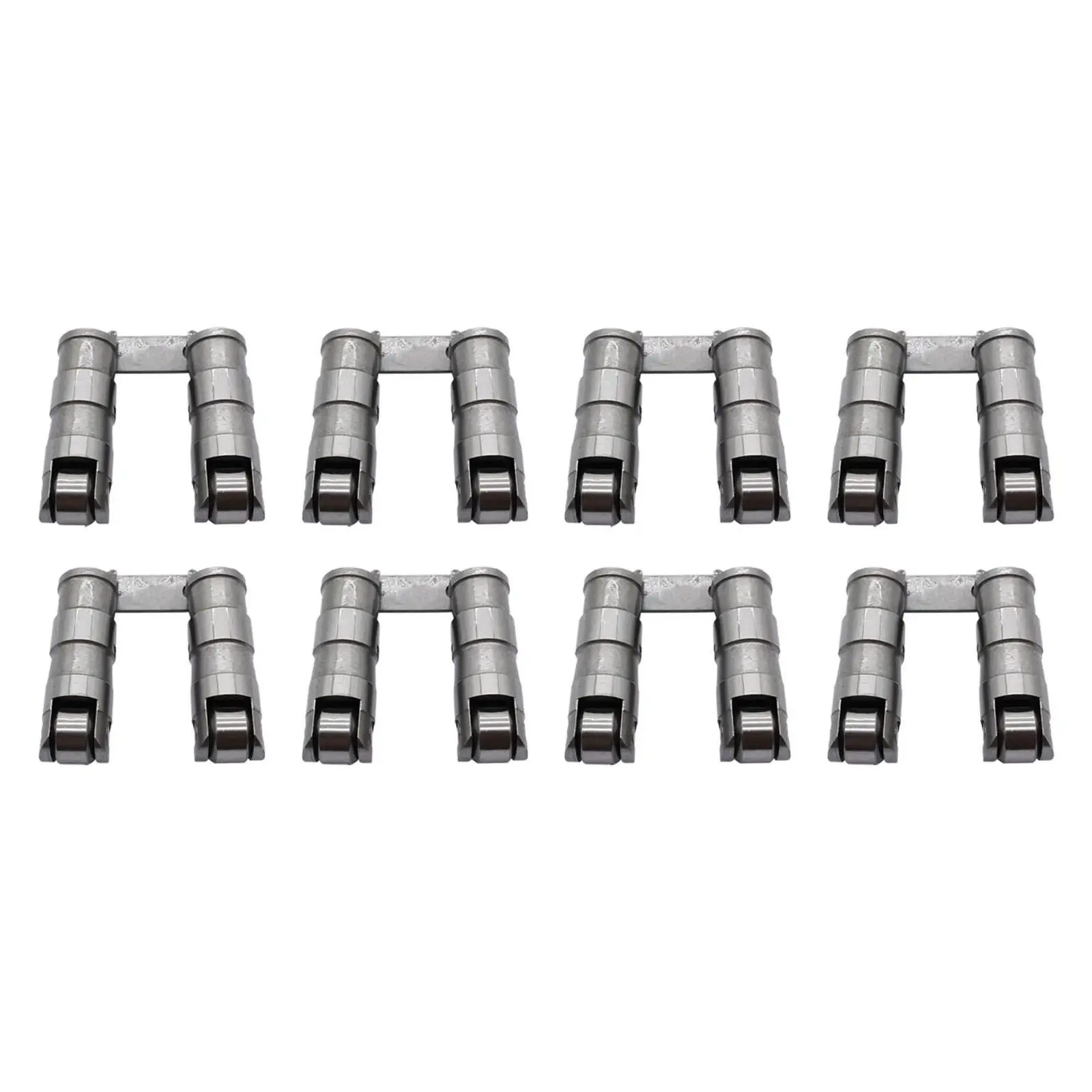 

8Pcs Hydraulic Roller Lifters High Performance Metal Car Accessories Premium with Link Bar for Chevrolet 400 1970-1981 6.6L