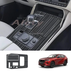 LHD For Mazda CX-60 CX60 CX 60 2022-2024 Gearbox Gear Shift Panel Frame Cover Trim Interior Accessories Styling Decoration