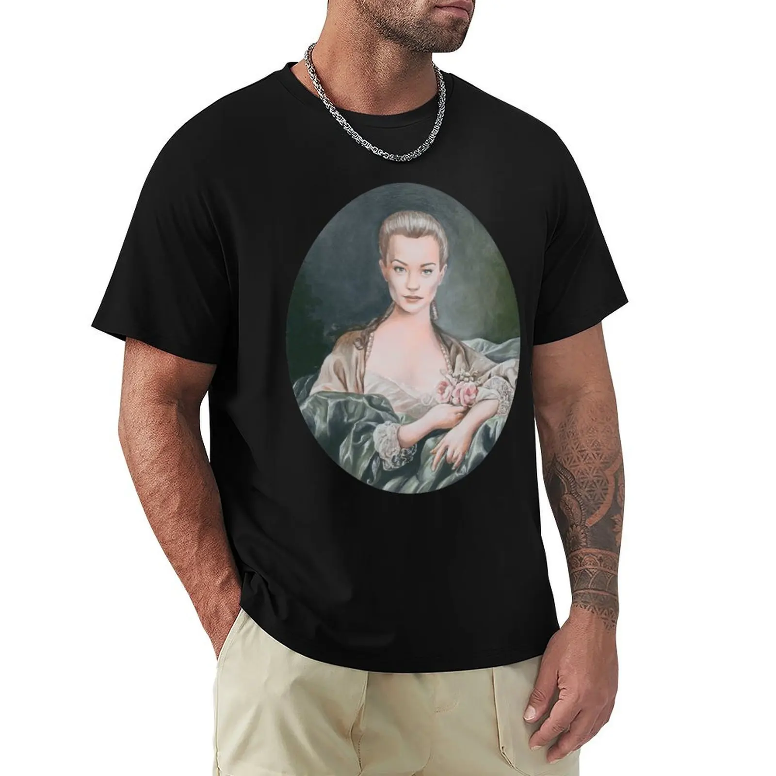 Sophia Myles as Madame de Pomadour T-Shirt graphics shirts graphic tees customizeds anime clothes t shirts men