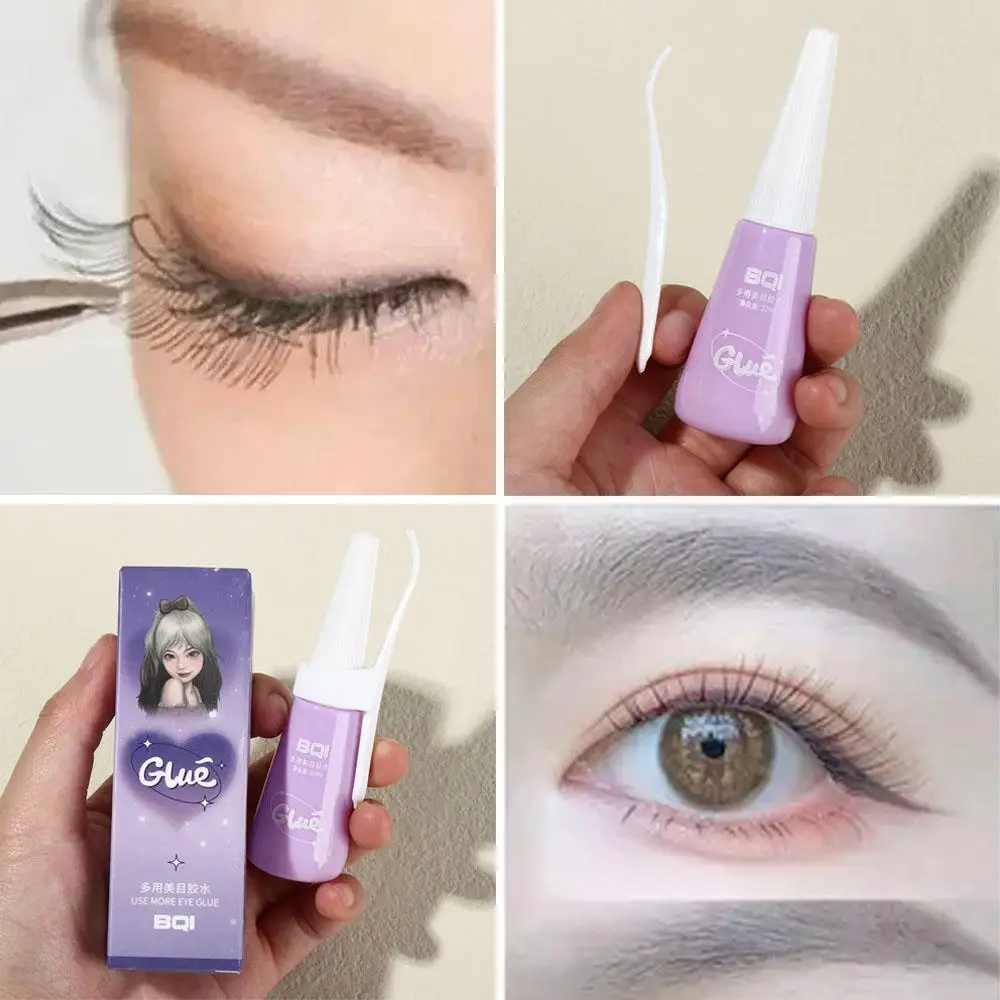 With Y-shaped Fork Fast Drying Lash Glue Sticky Invisible Fake Eyelash Glue Natural Long Lasting Liquid Eyelash Glue Women