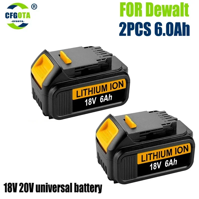 

2024 Upgrade 20V 6.0Ah DCB200 Replacement Li-ion Battery for DeWalt MAX DCB205 DCB201 DCB203 power tool Batteries