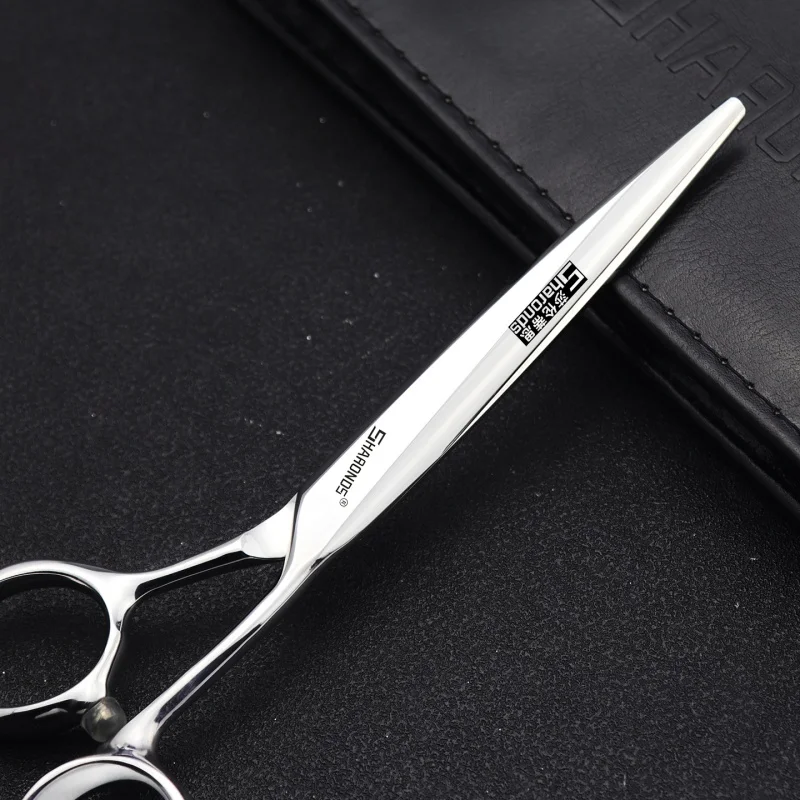 NEUE 6/6,5-Zoll Friseurscheren Professionelles CNC Flachschneidescheren-Set, Friseur-Spezialset Schraubenlose Haarschneideschere – Detail 5