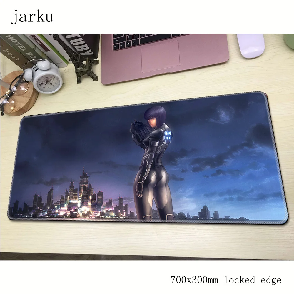 Коврик для мыши «Призрак в оболочке» с массовым узором, коврик для компьютерной геймерской мыши 700x300X2 мм, коврик для мыши, хит продаж, коврик для мыши, гаджет, коврики для стола