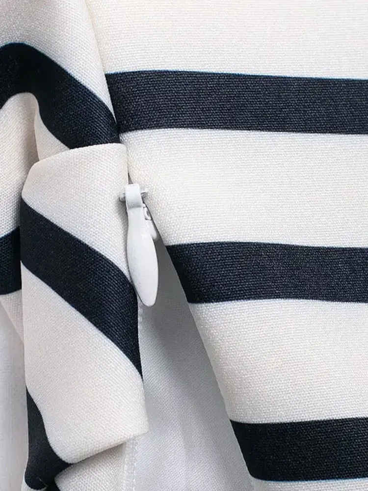 Women\'s Strapless Asymmetric Striped Bustier Tops, Straight Neck, Side Zipper, Female Camis, Sexy Fashion