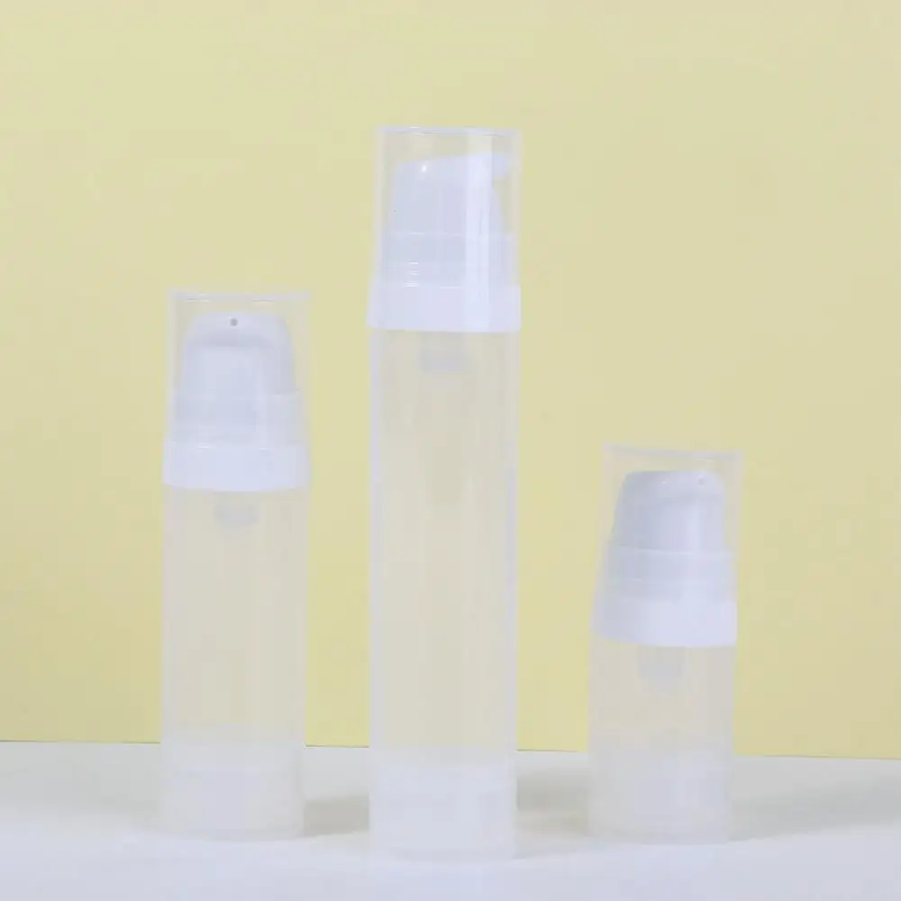 5/10/15/25ml Vacuum Lotion Bottle Plastic Travel Liquid Bottles Transparent Airless Pump Vacuum Cosmetic Container