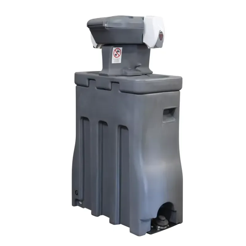 HDPE Plastic Hands Free Outdoor Movable Portable Washing Basin Sink